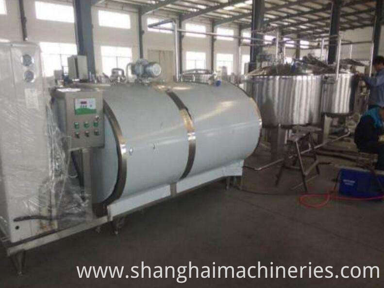 Milk cooling tank